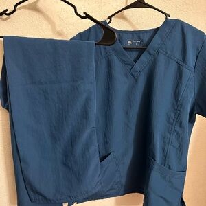 WonderWink Blue Scrub Set